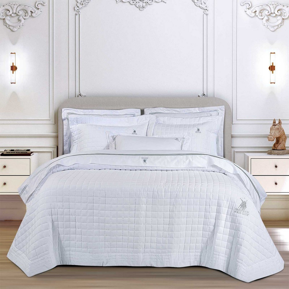 Κουβερλί 2354 White Greenwich Polo Club King Size 240x250cm Microfiber