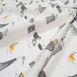 Πάνα Χασέ Seabirds 578 White-Grey DimCol 80x80cm 100% Βαμβάκι