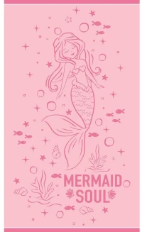 Πετσέτα Θαλάσσης Παιδική Ariel Pink Melinen Beach 70x120cm 100% Βαμβάκι