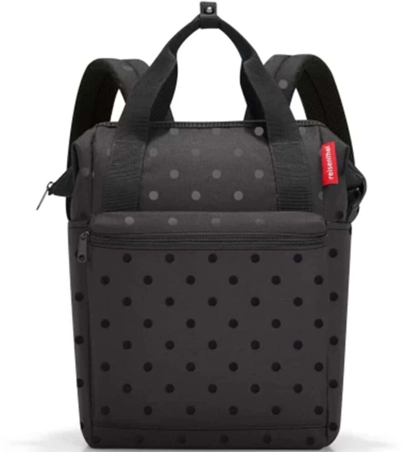 Σακίδιο Πλάτης Allrounder Glossy Dots JR7075 40x25x17cm 12lt Black Reisenthel