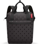 Σακίδιο Πλάτης Allrounder Glossy Dots JR7075 40x25x17cm 12lt Black Reisenthel