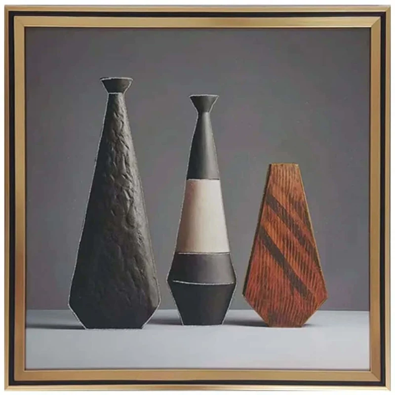 Κάδρο 3D Βάζα 16-50011 41x41cm Multi Marhome Square Πλαστικό, Γυαλί