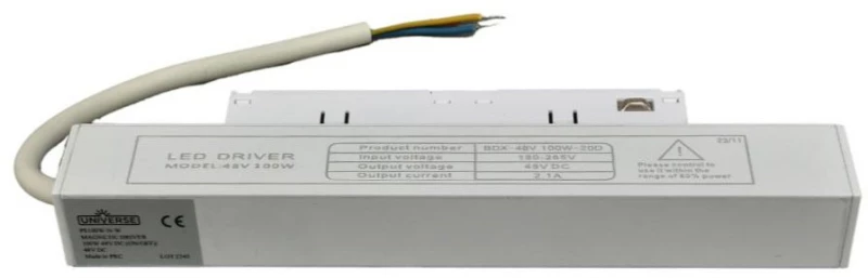 Τροφοδοτικό Μαγνητικής Ράγας 2-U014458 100W 19,5x2,6x5,2cm White Universe