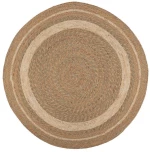 Χαλί Στρόγγυλο 90154 Ecru-Natural 100X100cm Round