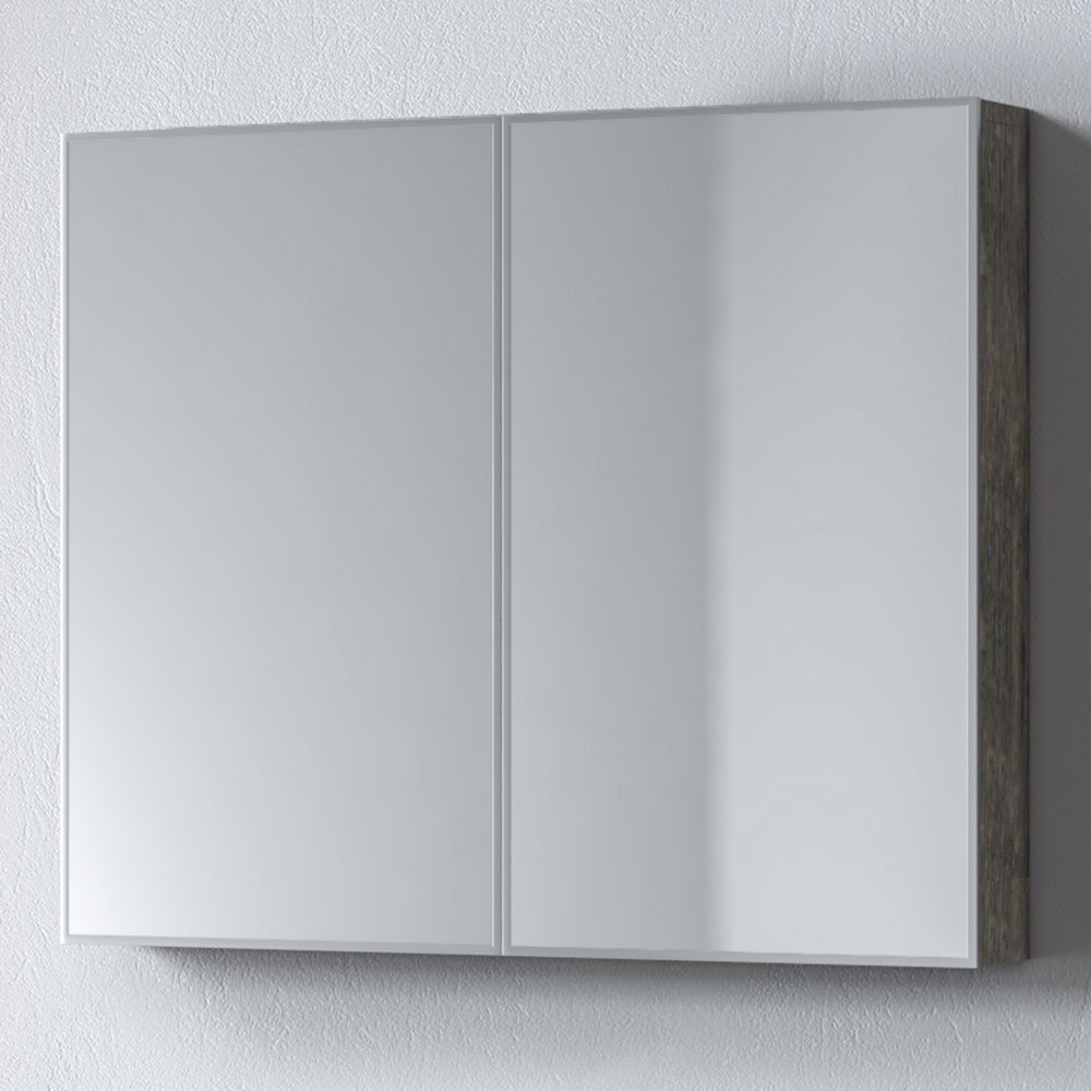 Καθρέφτης Μπάνιου Skopelos 3MSK080BE0 78x11x65cm Grey Μελαμίνη