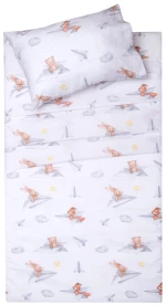 Σεντόνια Βρεφικά Χοκ (Σετ 2τμχ) White Viopros Crib 80x100cm 100% Βαμβάκι