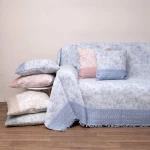 Ριχτάρι 3024 Blue Viopros Four-Seater 180x320cm 100% Βαμβάκι