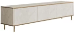 Έπιπλο Tηλεόρασης Imaj 382NRC1151 180x35x45,2cm Travertine Beige