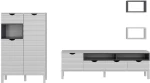 Σύνθεση Τηλεόρασης Adel 875ZNA3026 180x35x53,6cm White-Anthracite