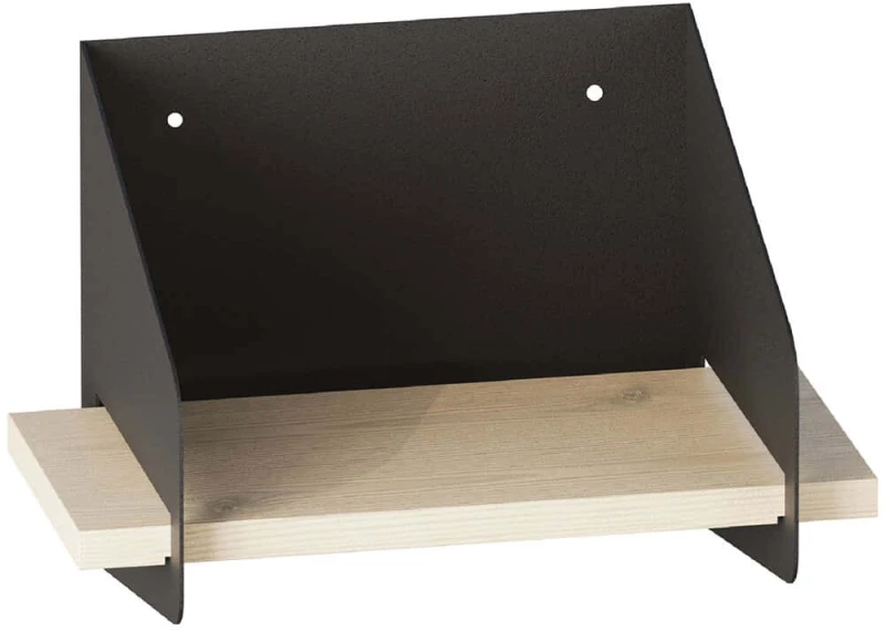 Ράφι Τοίχου Short Arm 491CRT1301 30x19x20cm Black