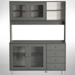 Ντουλάπι Κουζίνας Grano 801CMY5414 140x40x187cm Anthracite Μοριοσανίδα