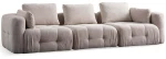 Καναπές Τριθέσιος Amaris 560ARE4106 290x100x65cm Beige