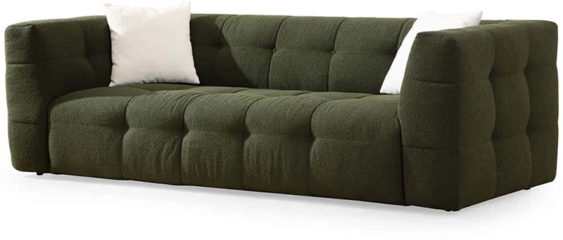 Καναπές Τριθέσιος Cady 560ARE1821 235x100x72cm Green