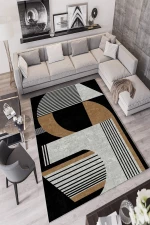 Χαλί W725 212HFT1327 Black-Grey-Brown Conceptum Hypnose 180X280cm