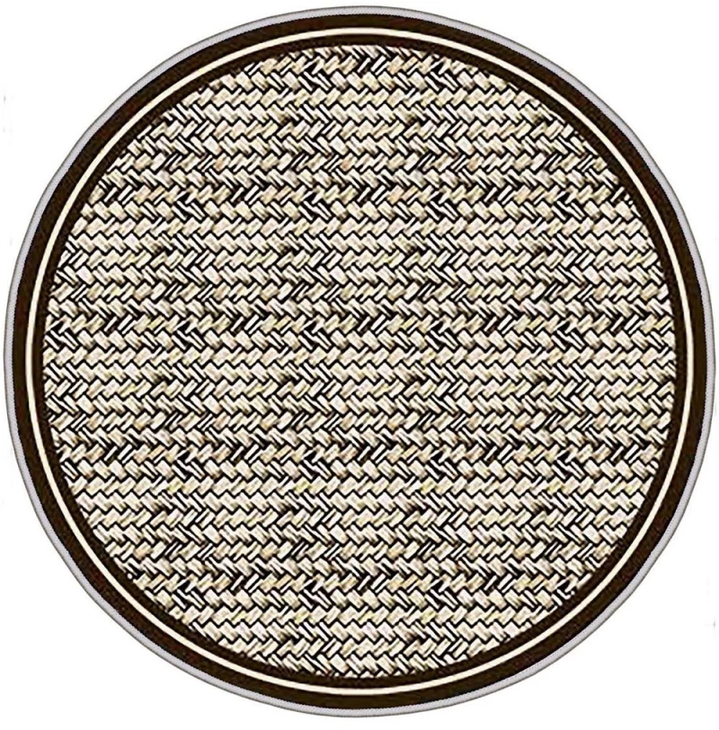 Χαλί Hmnt931 478HFT3124 Beige-Brown Conceptum Hypnose 80X80cm Round