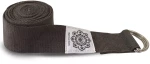 Ζώνη Γιόγκα (Ιμάντας) Yoga Pilates Strap D-Ring Cotton Grey XL 270cmX4cm