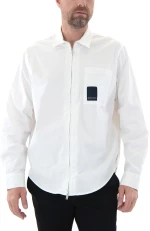 ARMANI EXCHANGE LOGO ZIP SHIRT MEN ARMANI EXCHANGE ΛΕΥΚΟ (3DZC06-ZN3TZ-1116)