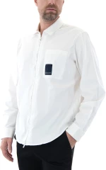 ARMANI EXCHANGE LOGO ZIP SHIRT MEN ARMANI EXCHANGE ΛΕΥΚΟ (3DZC06-ZN3TZ-1116)