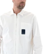 ARMANI EXCHANGE LOGO ZIP SHIRT MEN ARMANI EXCHANGE ΛΕΥΚΟ (3DZC06-ZN3TZ-1116)