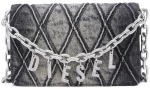 DIESEL CHARM-D STRAP CROSSOVER WALLET WOMEN DIESEL ΜΑΥΡΟ (X10281-P6330-T8013)