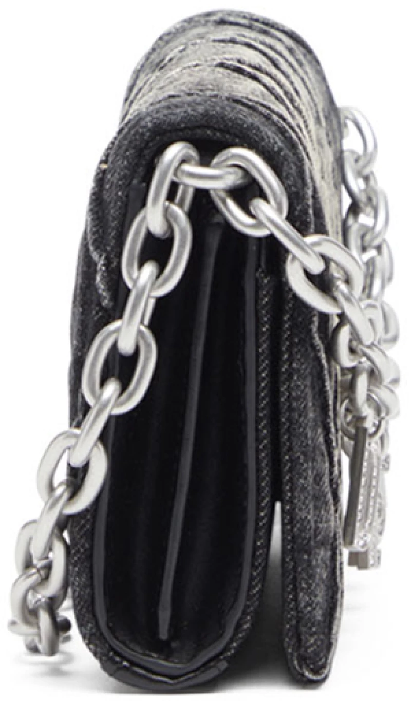 DIESEL CHARM-D STRAP CROSSOVER WALLET WOMEN DIESEL ΜΑΥΡΟ (X10281-P6330-T8013)