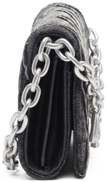 DIESEL CHARM-D STRAP CROSSOVER WALLET WOMEN DIESEL ΜΑΥΡΟ (X10281-P6330-T8013)