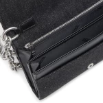 DIESEL CHARM-D STRAP CROSSOVER WALLET WOMEN DIESEL ΜΑΥΡΟ (X10281-P6330-T8013)