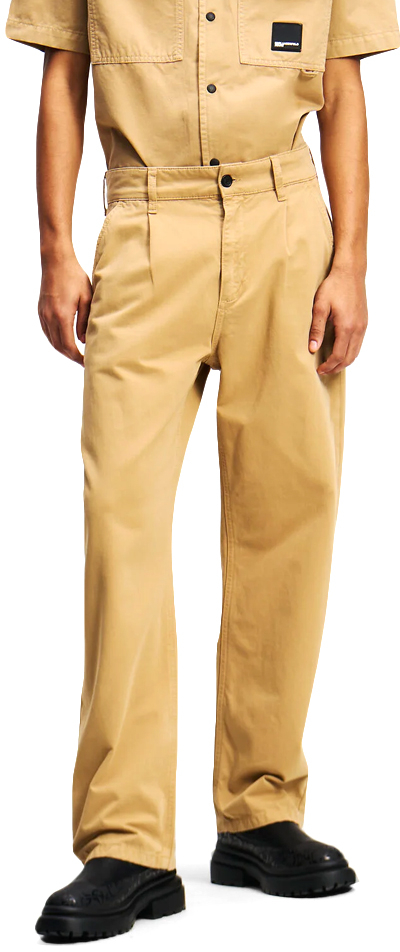 KARL LAGERFELD BACK PATCH RELAXED FIT CHINO PANTS MEN KARL LAGERFELD ΜΠΕΖ (A2M10120-1UP)