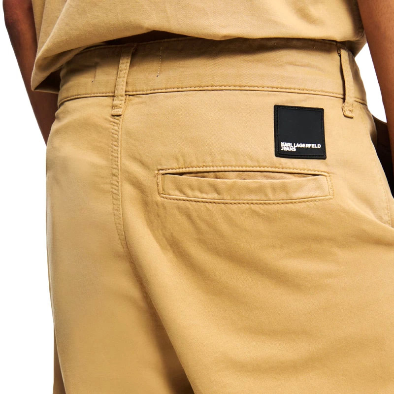 KARL LAGERFELD BACK PATCH RELAXED FIT CHINO PANTS MEN KARL LAGERFELD ΜΠΕΖ (A2M10120-1UP)