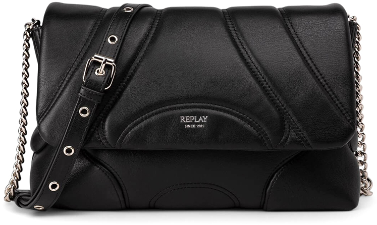 REPLAY SHOULDER BAG WOMEN REPLAY ΜΑΥΡΟ (FW3725.000.A0501A-0098)