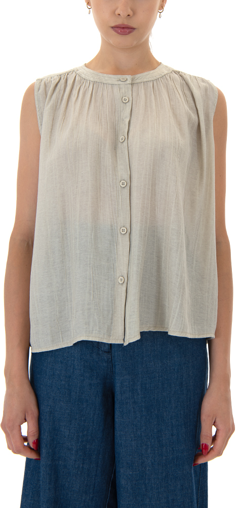 NAMASTE TINLEE 1 SLEEVELESS COMFORT FIT SHIRT WOMEN NAMASTE ΜΠΕΖ (SS0425033-BEIGE)