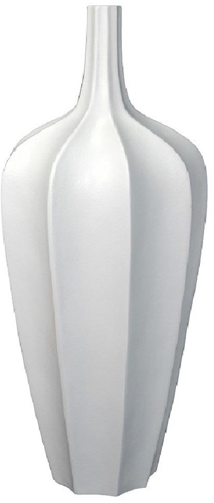 Βάζο fiberclay στρογγυλό λευκό μ 38x124cm Espiel LOF106