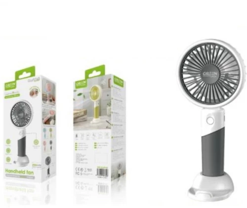 GREEN LYCA  GL69760 Επαναφορτιζόμενος Ανεμιστήρας Χειρός (Μαύρο)