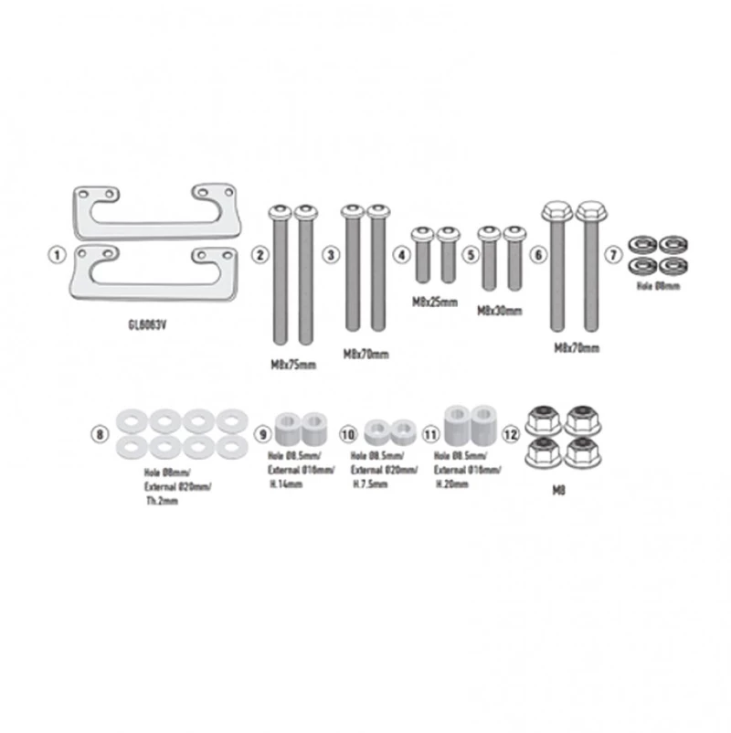 Givi Κιτ Σχάρας Royal Enfield Meteor 350 21-24 9053KIT