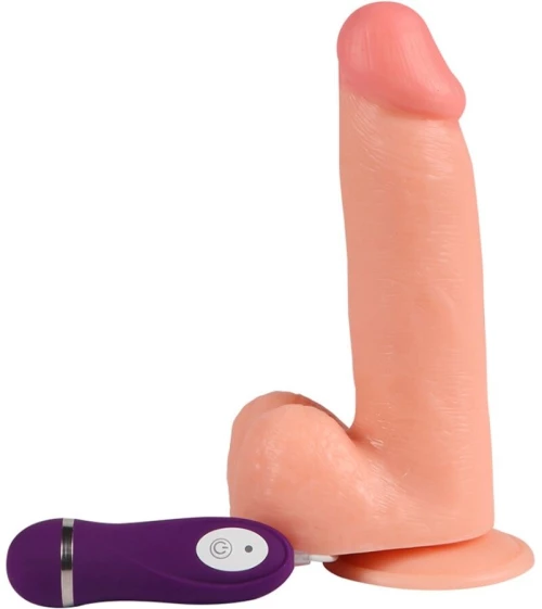 SHEQU - ADAM VIBRATOR DILDO WITH REMOTE CONTROL 21 CM