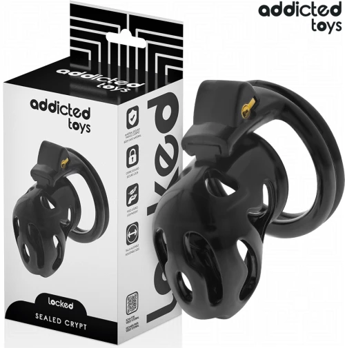 ADDICTED TOYS LOCKED - SEALED CRYPT PENIS CAGE 8 CM