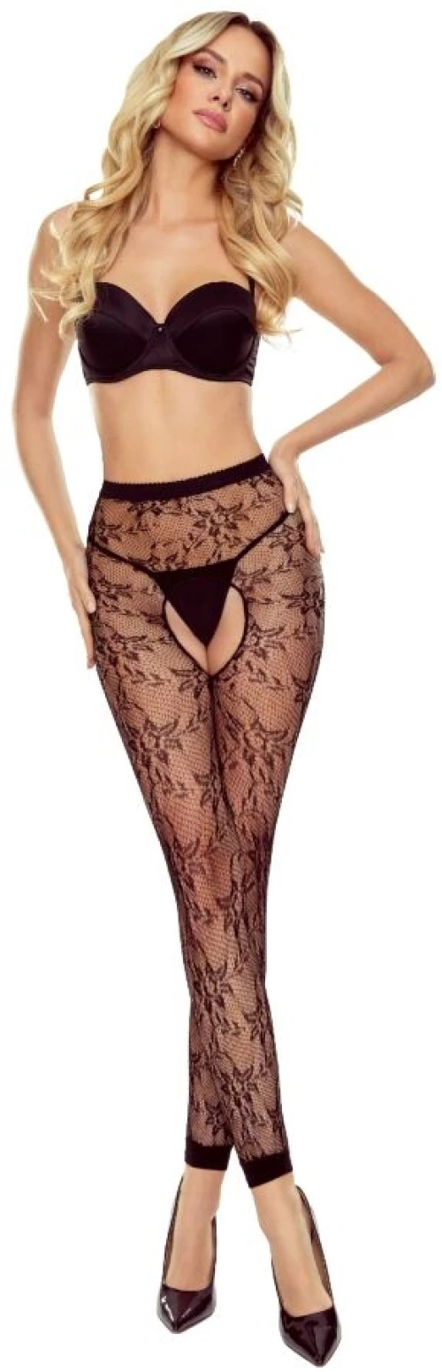 PASSION - TIOPEN 035 OPEN TIGHTS BLACK 1/2