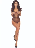 PASSION - BS115 BLACK GRID BODYSTOCKING