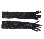 SUBBLIME - 957469SHINE TRANSPARENT GLOVES BLACK