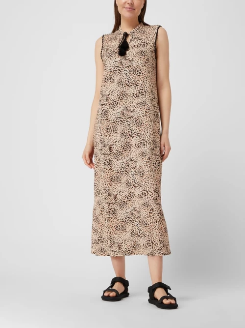 Γυναικείο Beachdress Pink Label -  Φόρεμα Maxi - LEOPARD - Regular Fit - Viscose
