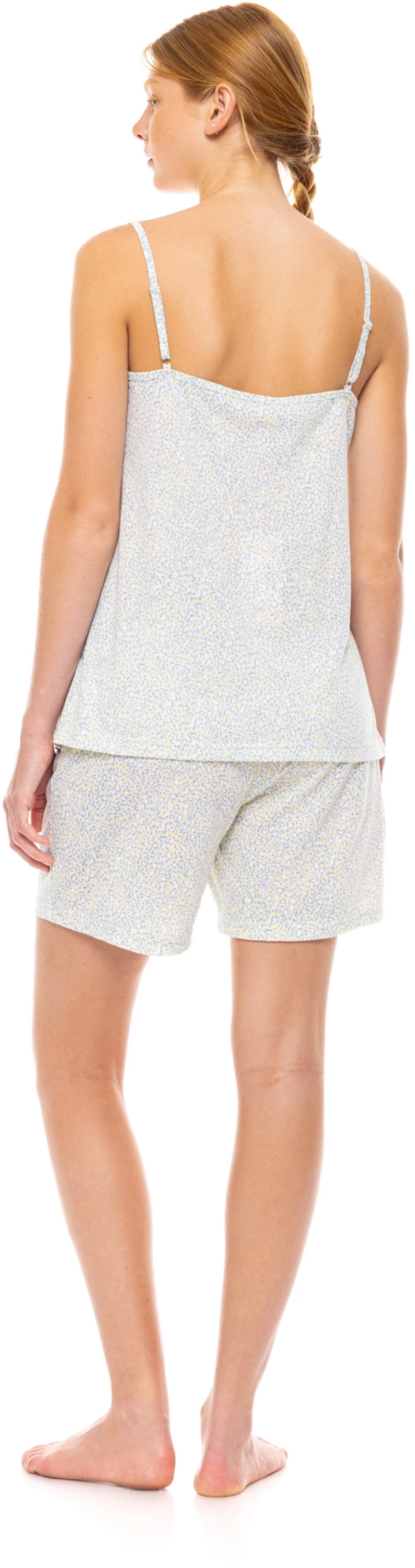 Γυναικεία Πυτζάμα Pink Label - BABYDOLL PASTEL LEOPARD - Cotton