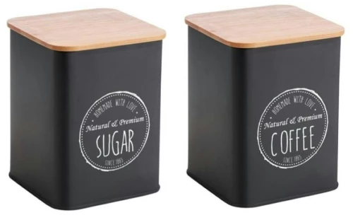 ΣΕΤ ΒΑΖΑ ΖΑΧΑΡΗ/ΚΑΦΕ ΜΕΤΑΛΛΙΚΑ ΜΑΥΡΑ