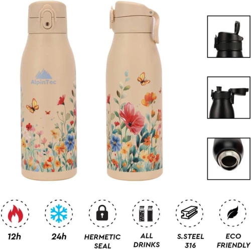Παγούρι-Θερμός AlpinTec Fellow2 600ml Κωδ. TH-700JW-FLW Λευκό