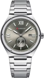 Curren RD-204 Silver Ρολόι με Ασημί Καντράν και Ασημενιό Μπρασελέ