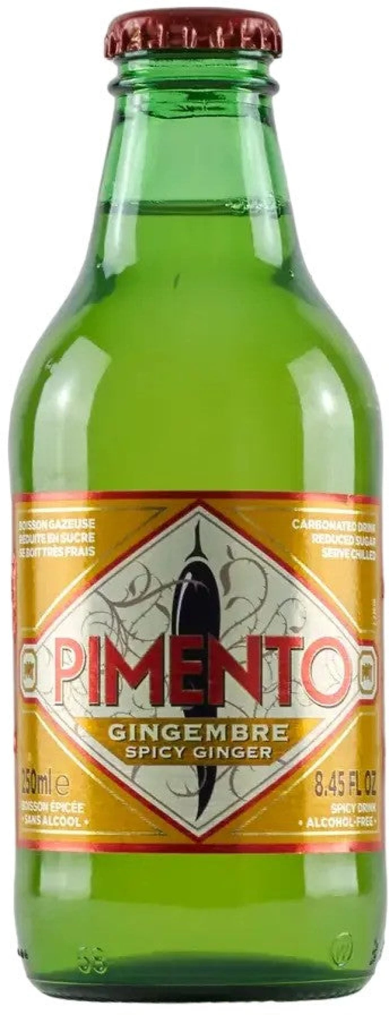 Ανθρακούχο Αναψυκτικό με Ginger και Πιπεριά Τσίλι Pimento Gingembre Spicy Ginger 250ml