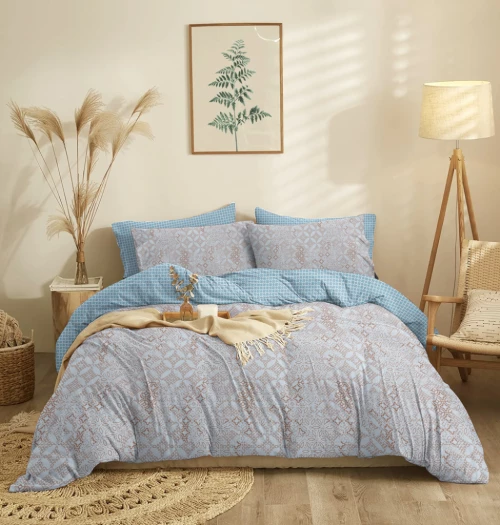 Σεντόνια Σετ "Marta" Dante Light Blue - Μονό (165x260)