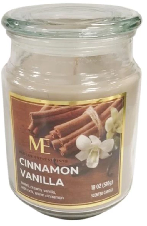 Κερί σε βάζο  CINAMON VANILLA  9x14cm