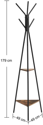 Μεταλλικός Καλόγερος 49 x 49 x 179 cm Songmics RCR16BX