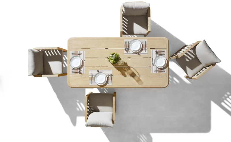 Riva/D7 Dining Set (206480) - Ξύλο