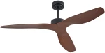 it-Lighting Trent - Fan in Black and wooden Color (102000685)